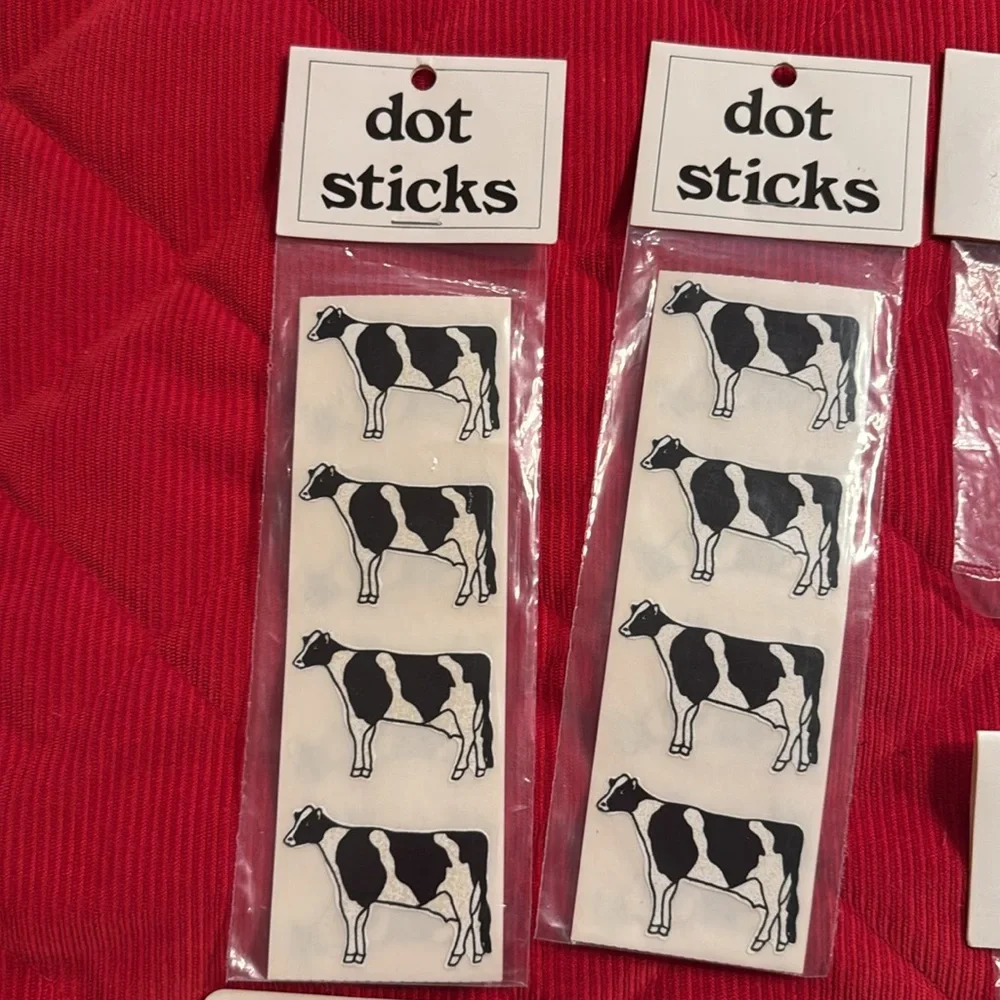 Tag It Cow & Watermelon Tags, Stickers & Cotton Tie Bundle